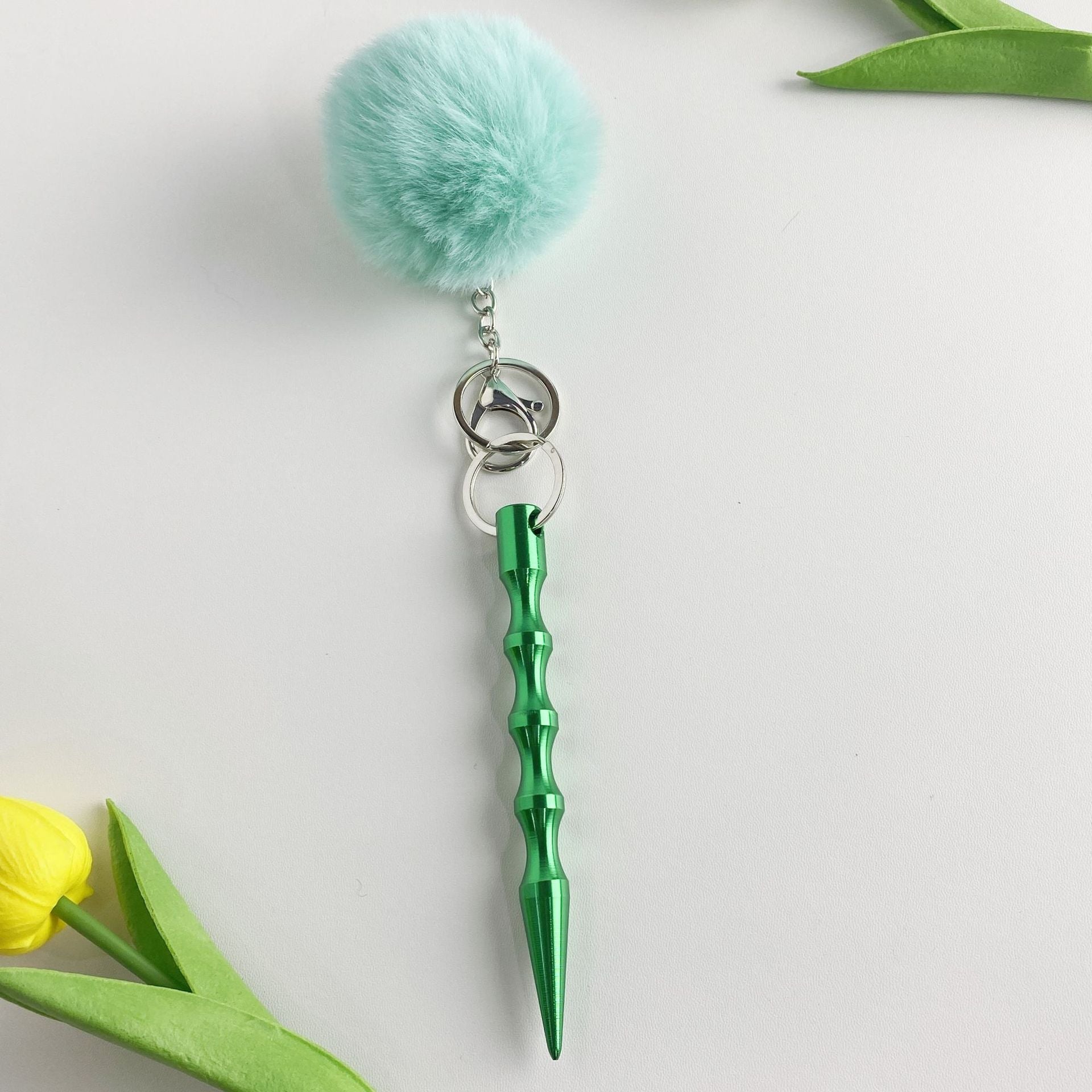 Wholesale Fur Ball Metal Keychains Set ACC-KC-ZhiYa041