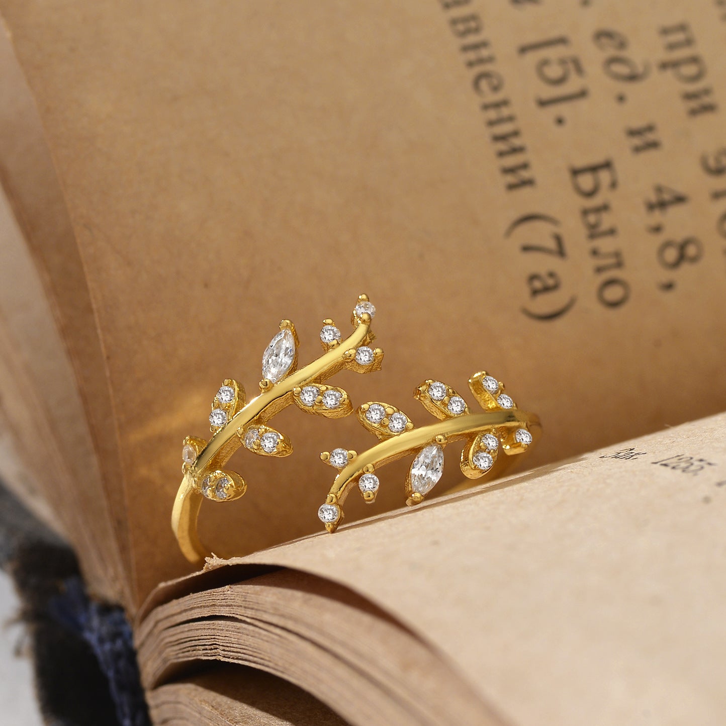 Wholesale S925 Sterling Silver Leaf Open Ring