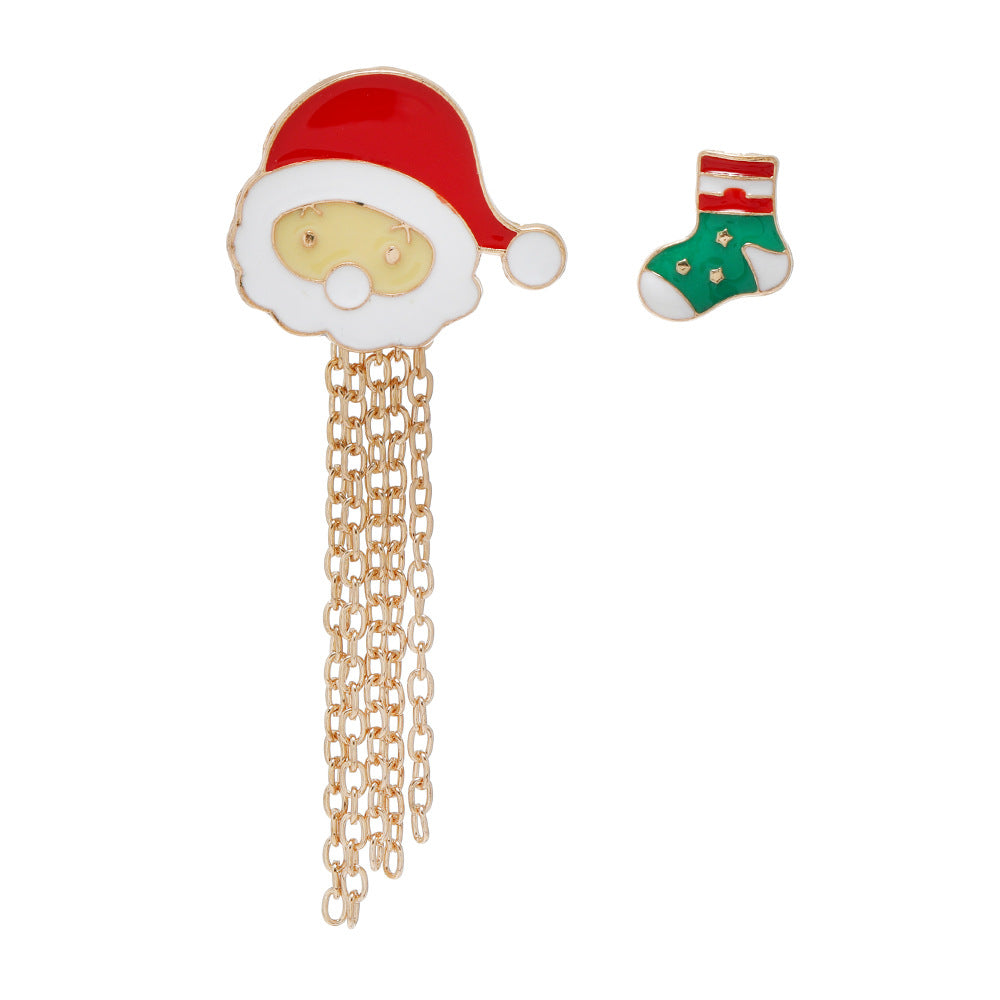 Wholesale Cartoon Christmas Elk Tassel Brooch ACC-BCH-DingZhou003