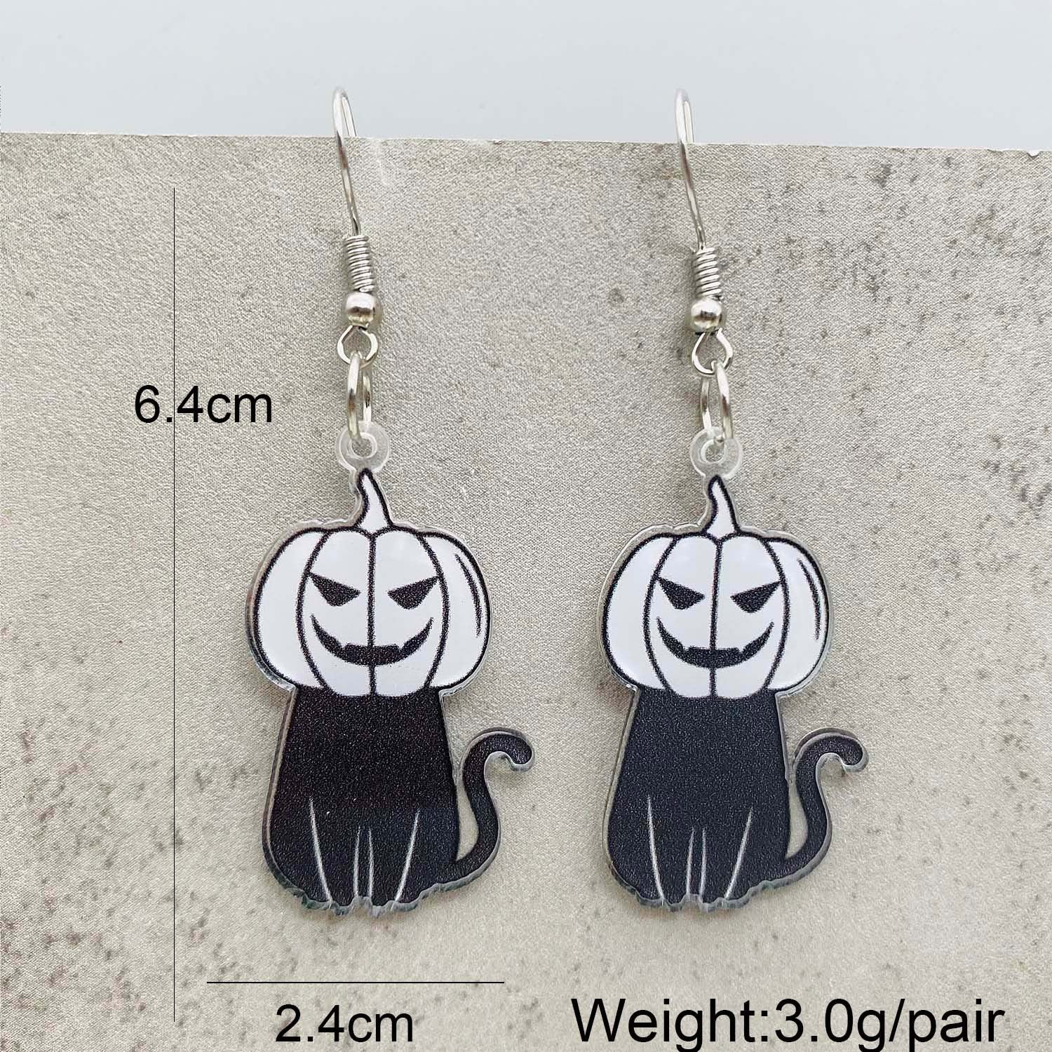 Wholesale  Cartoon Cat Horror Pumpkin Ghost Acrylic Earrings