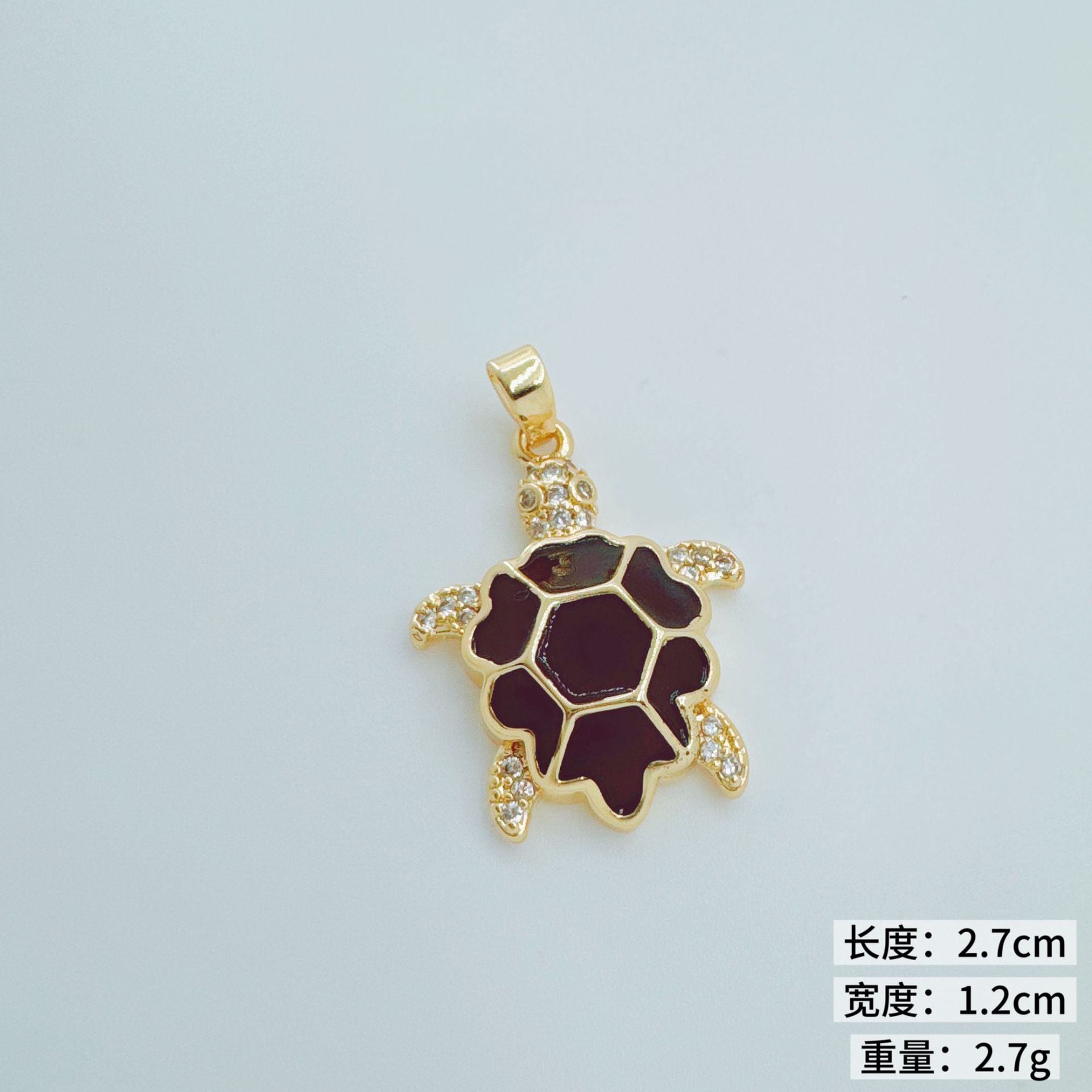 Wholesale 18k Gold-Plated Copper Sea Turtle Pendant Necklace,  Stylish Ocean Jewelry for Women