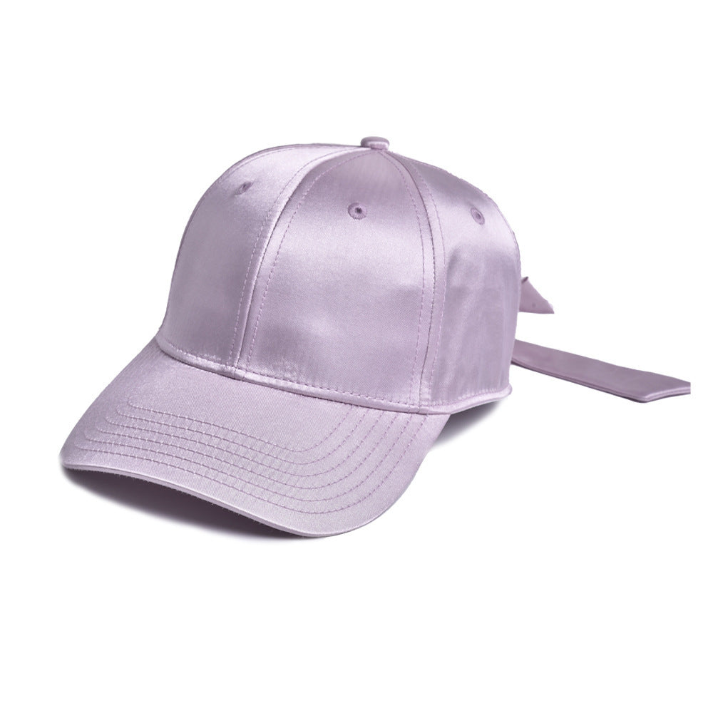 Wholesale Satin Shiny Ribbon Bow Hat Cap Baseball Cap ACC-HT-WenRan004