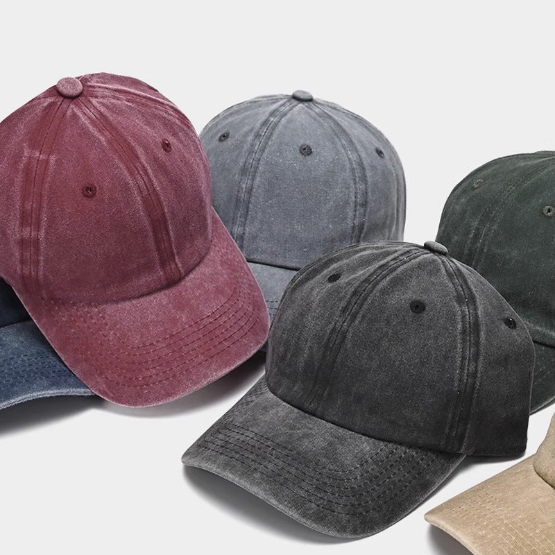 Wholesale embroidered washed distressed soft top baseball cap