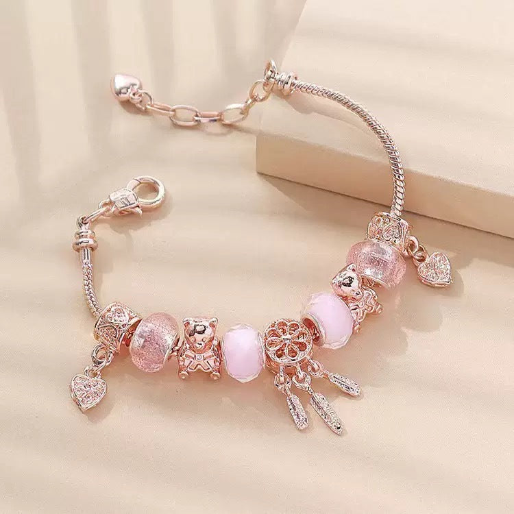 Wholesale Swan Heart Design Bracelet Gold Fashion Accessory Gift for Women