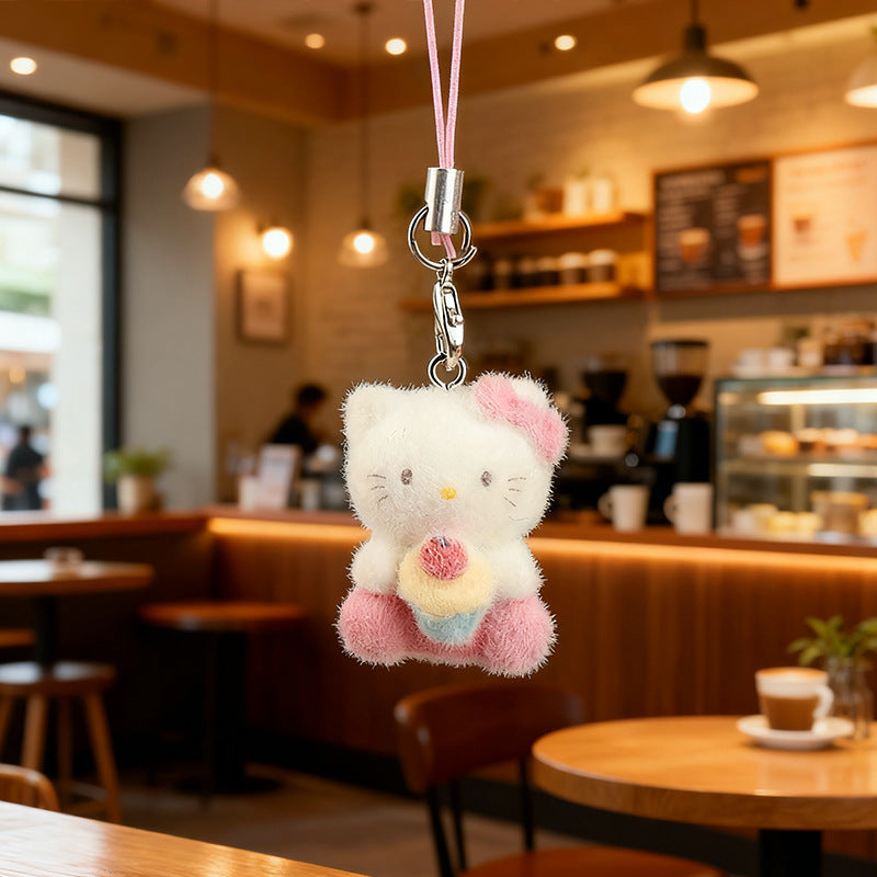 Wholesale 3D Cute Cartoon characters Plush Keychain