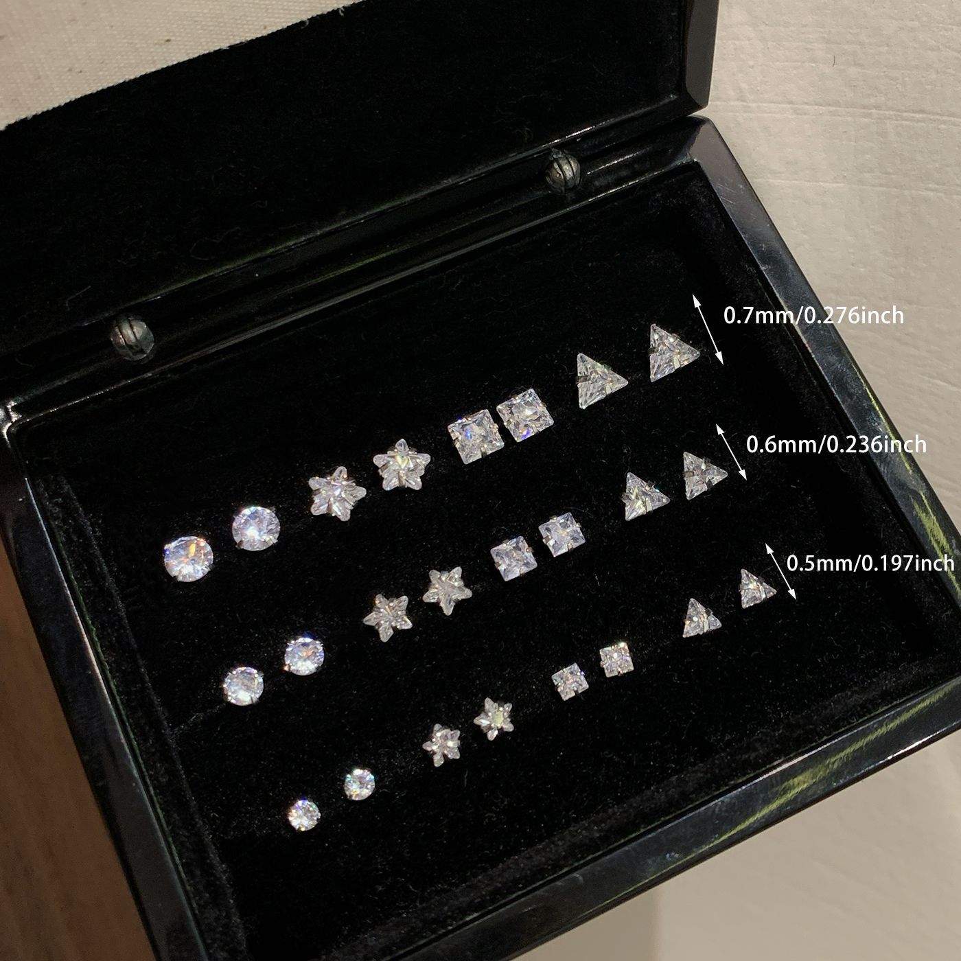 Wholesale Zircon Earrings for Ear Piercing Combination Set