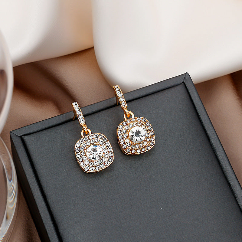 Wholesale Vintage Butterfly Hollow Blue Five-pointed Star Earrings