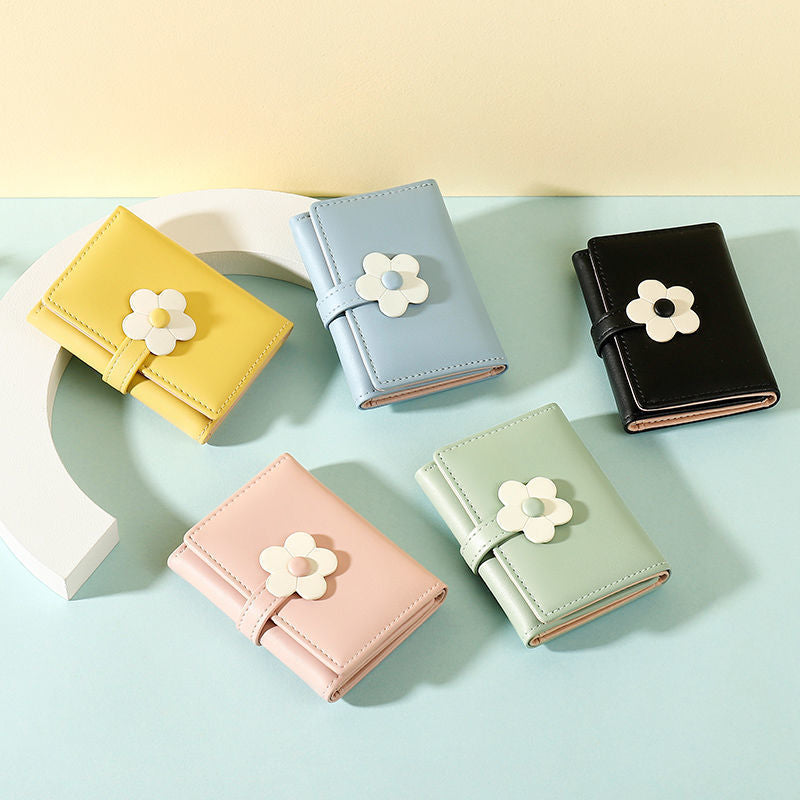 Wholesale short cute small flower wallet