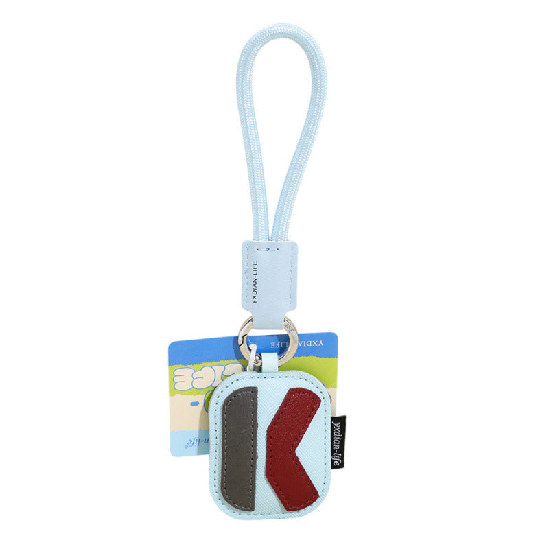 Wholesale Trendy 26 Letter PU Leather Keychain Pendant Graduation Gift Car Key Accessory