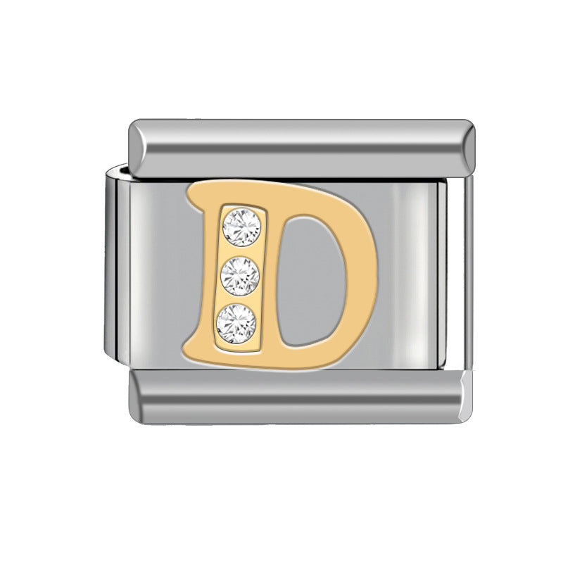 Wholesale Italian Charm Bracelet Diamond Bracelet 9mm DIY Pattern Free Stitching Detachable Composable Bracelet ACC-BT-JL009