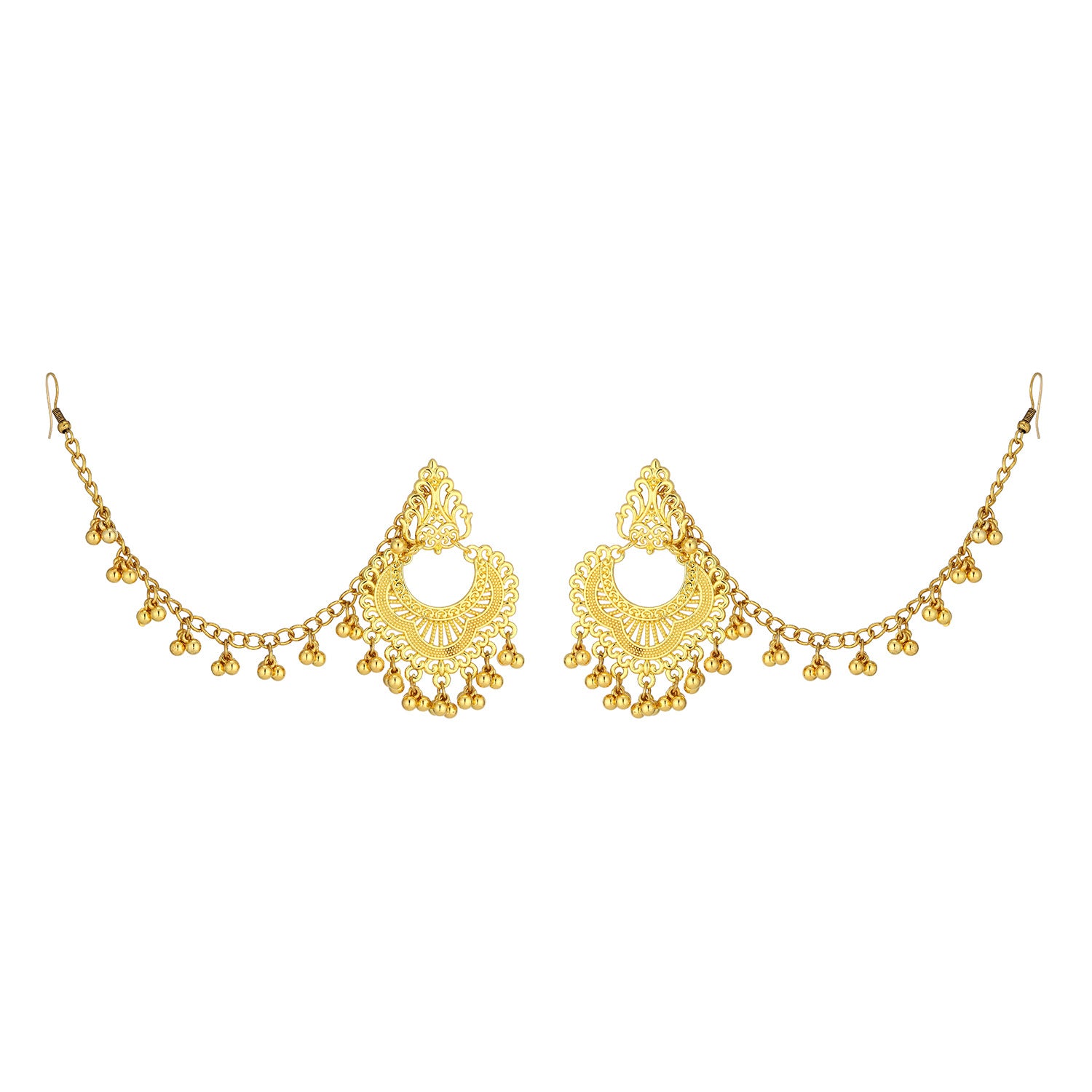 Wholesale Vintage Bohemian Tassel Earrings Gold Alloy Geometric Jewelry Accessory for Party Wear