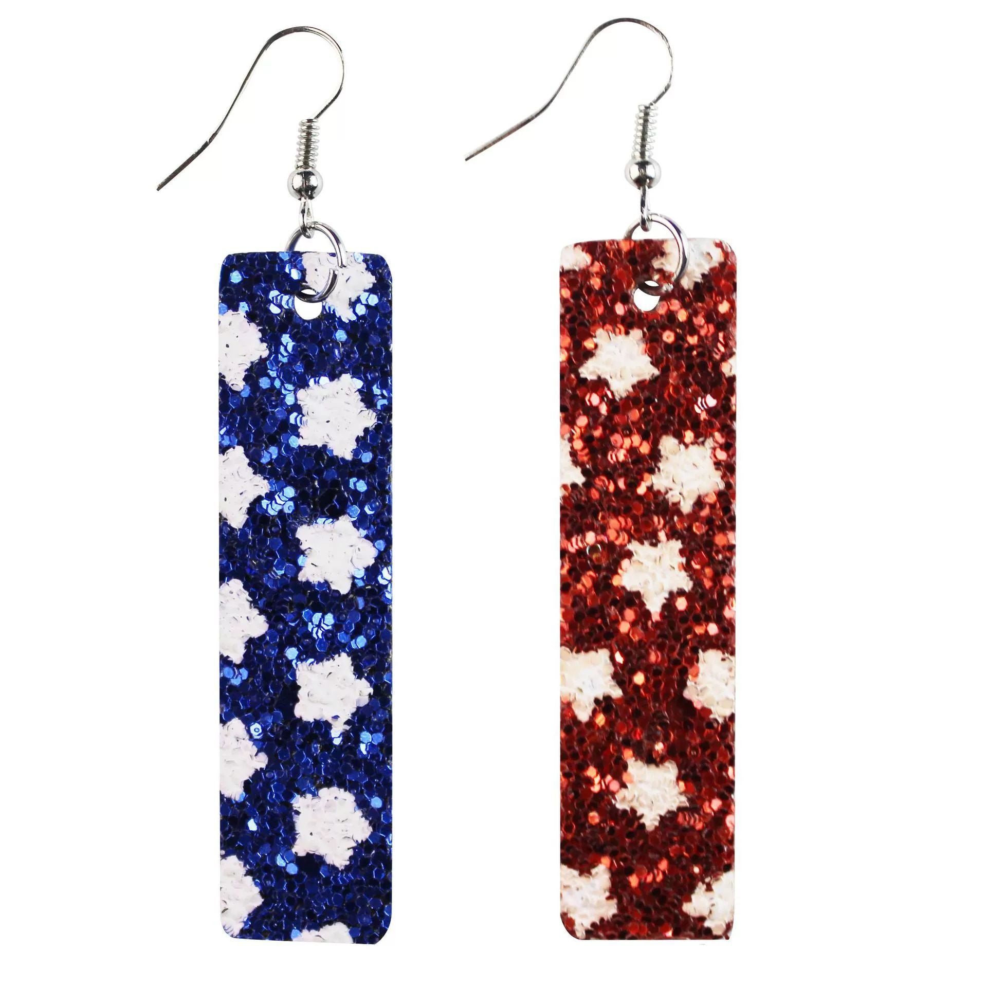 Wholesale Independence Day leather earrings