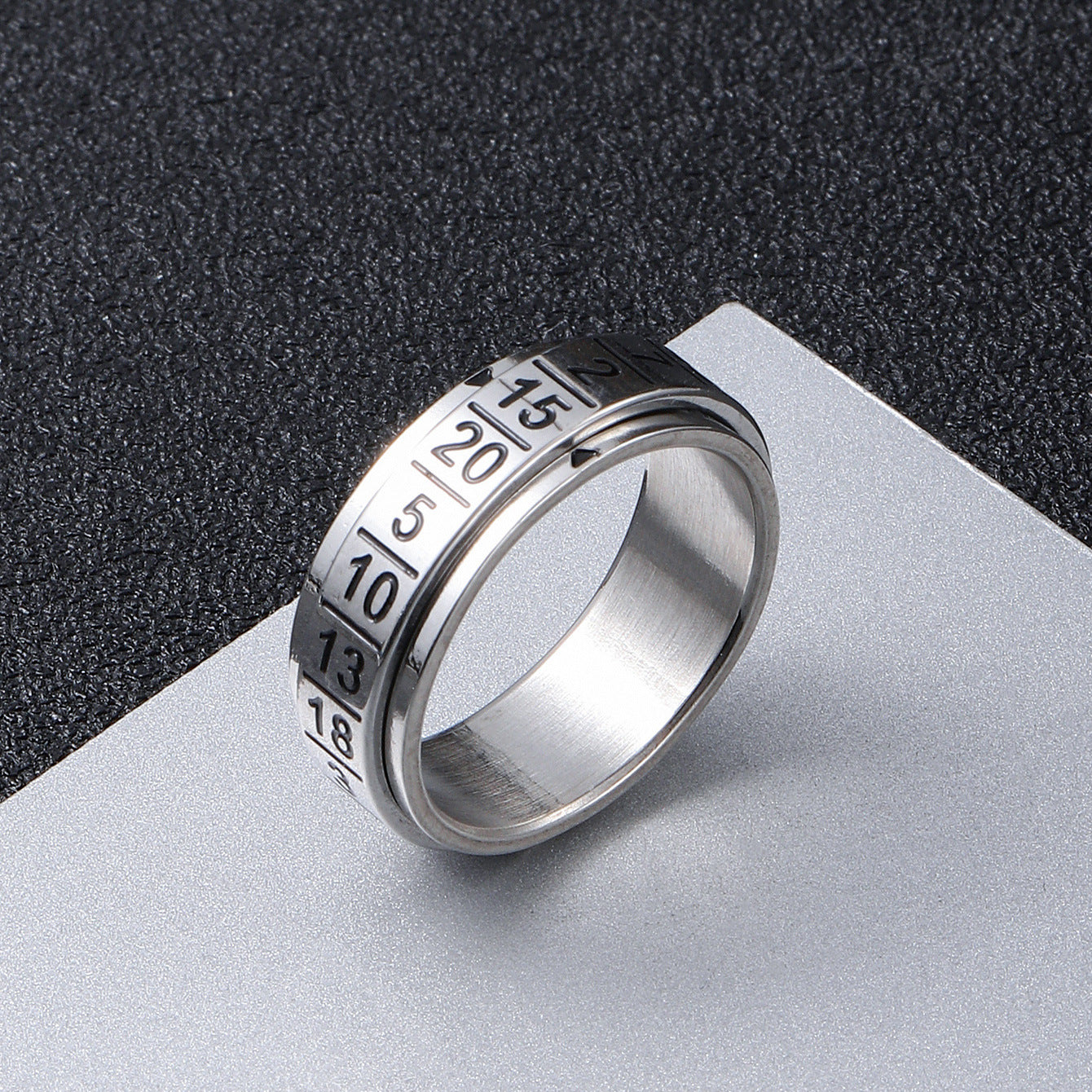 Wholesale Rotatable Stainless Steel Number Rings ACC-RS-ZhongQi012