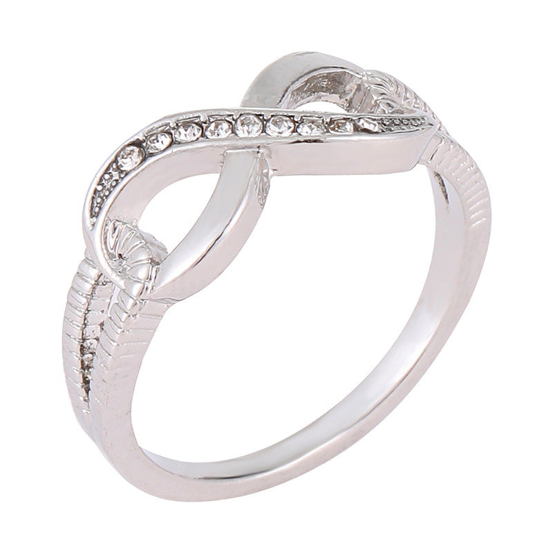 Wholesale Diamond 8-shaped Ring for Women Engagement Ring ACC-RS-YunJin011