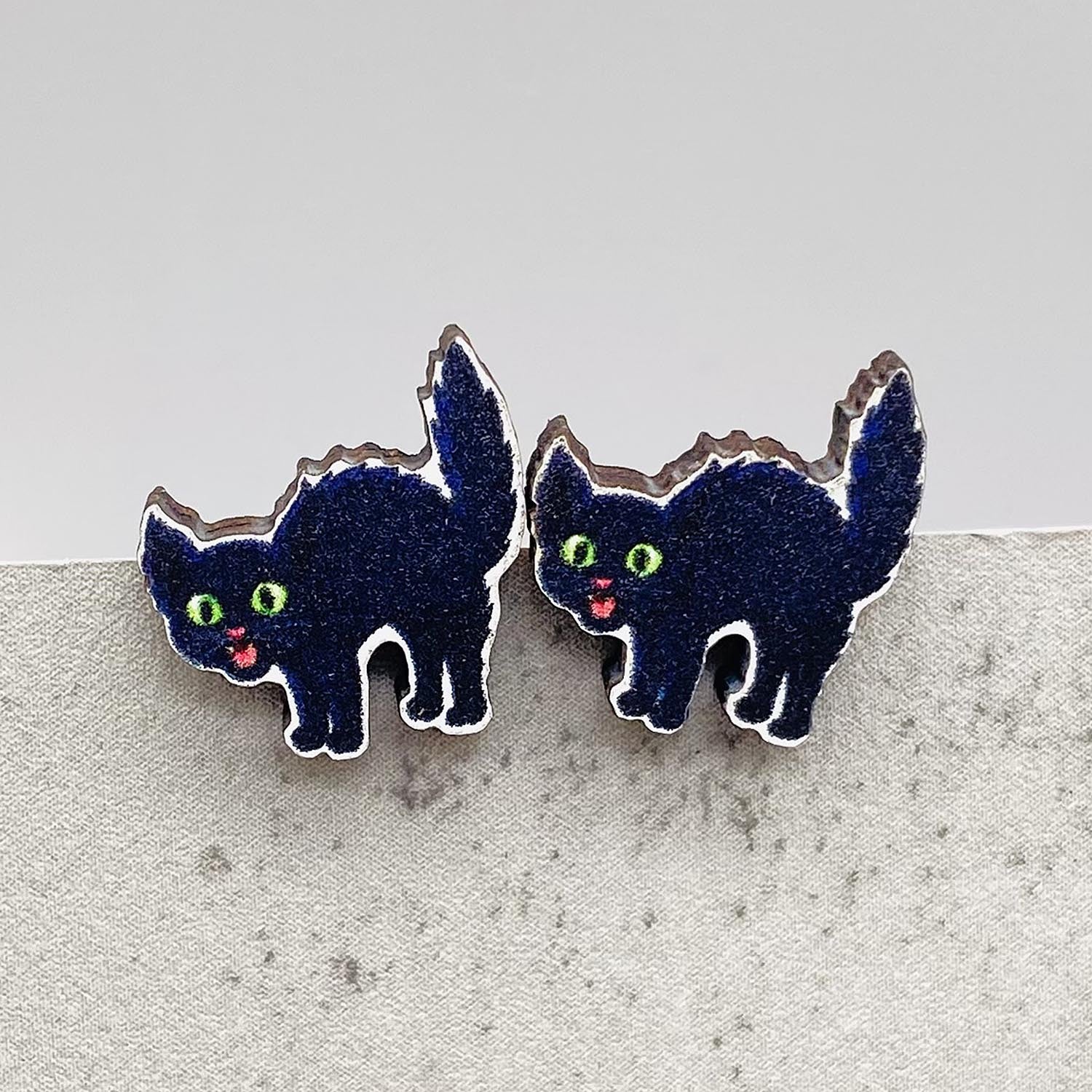 Boucles d'oreilles en bois fantômes de la citrouille en gros de la citrouille de citrouille