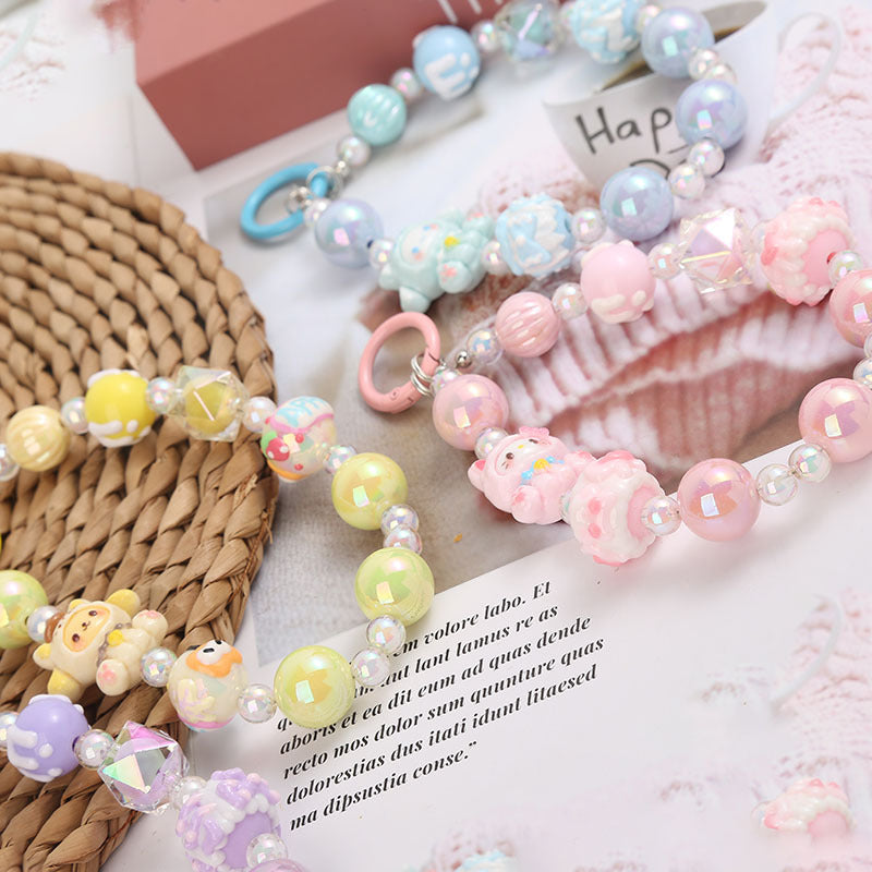 Wholesale creative letter beaded keychain  ACCVIP