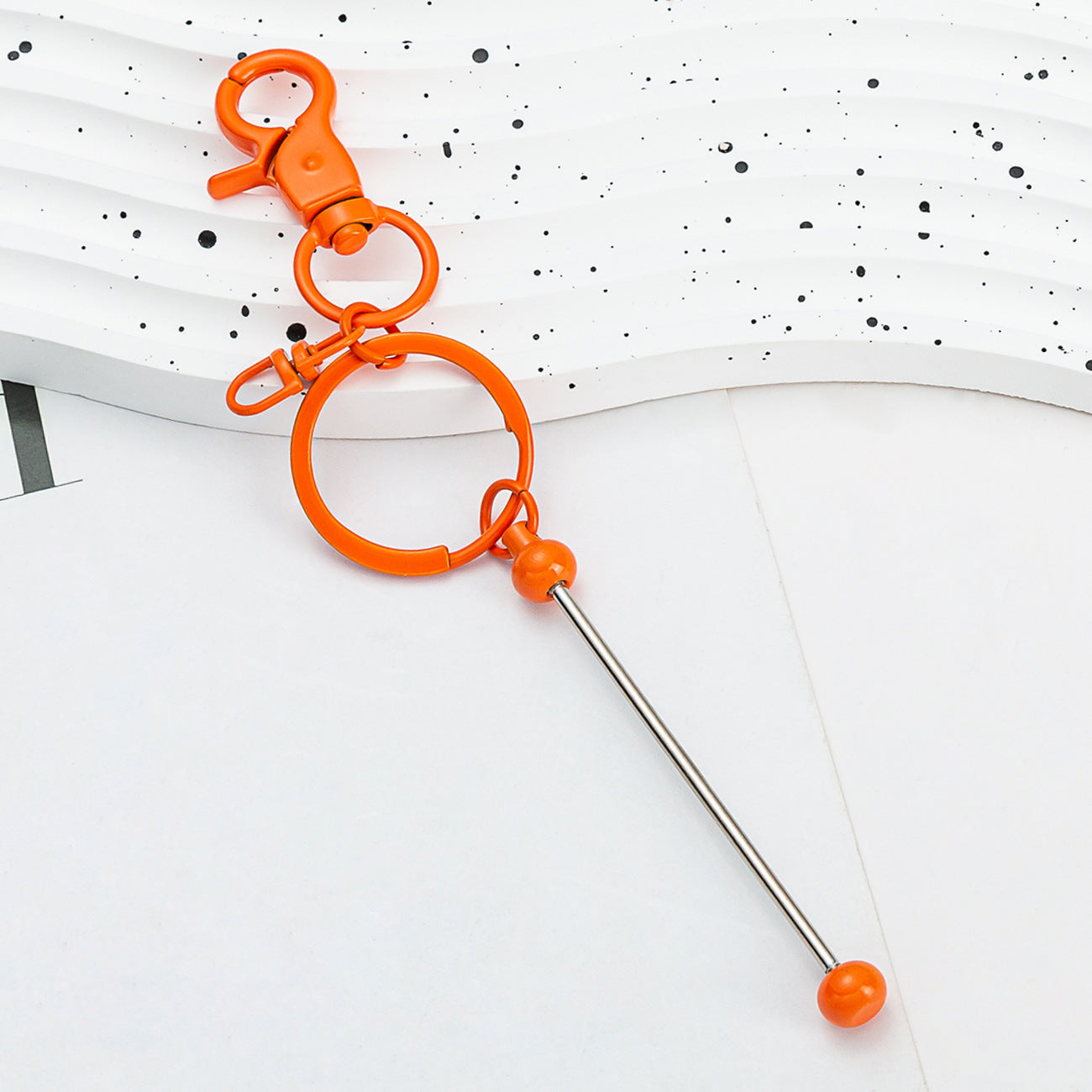 Wholesale Beadable Keychains Gradient Color DIY Beaded Keychains ACC-KC-HuaH009