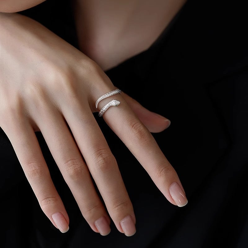 Wholesale Pure Silver Little Spirit Snake Ring