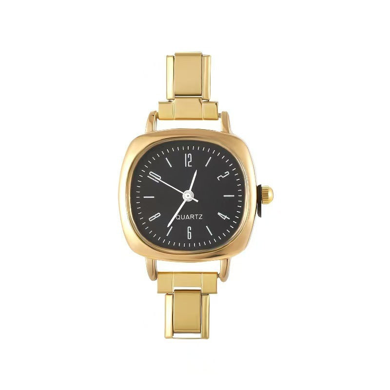 Wholesale Chic Fashion Casual Women' s Quartz Watch Steel Band Simple Design Everyday Accessory