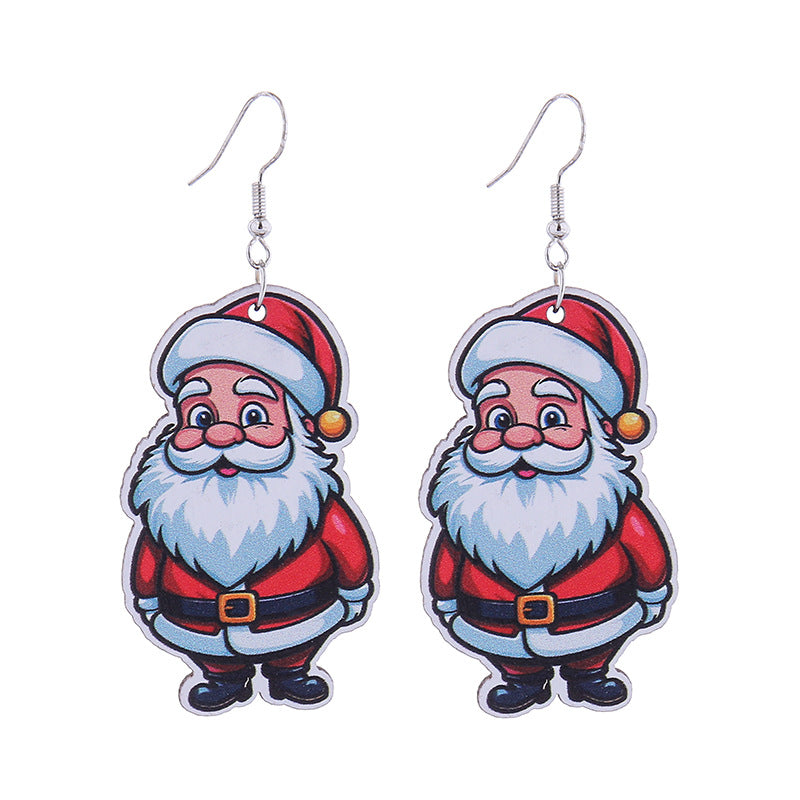 Wholesale Christmas Cute Christmas Dwarf Snowman Earrings ACC-ES-CT034