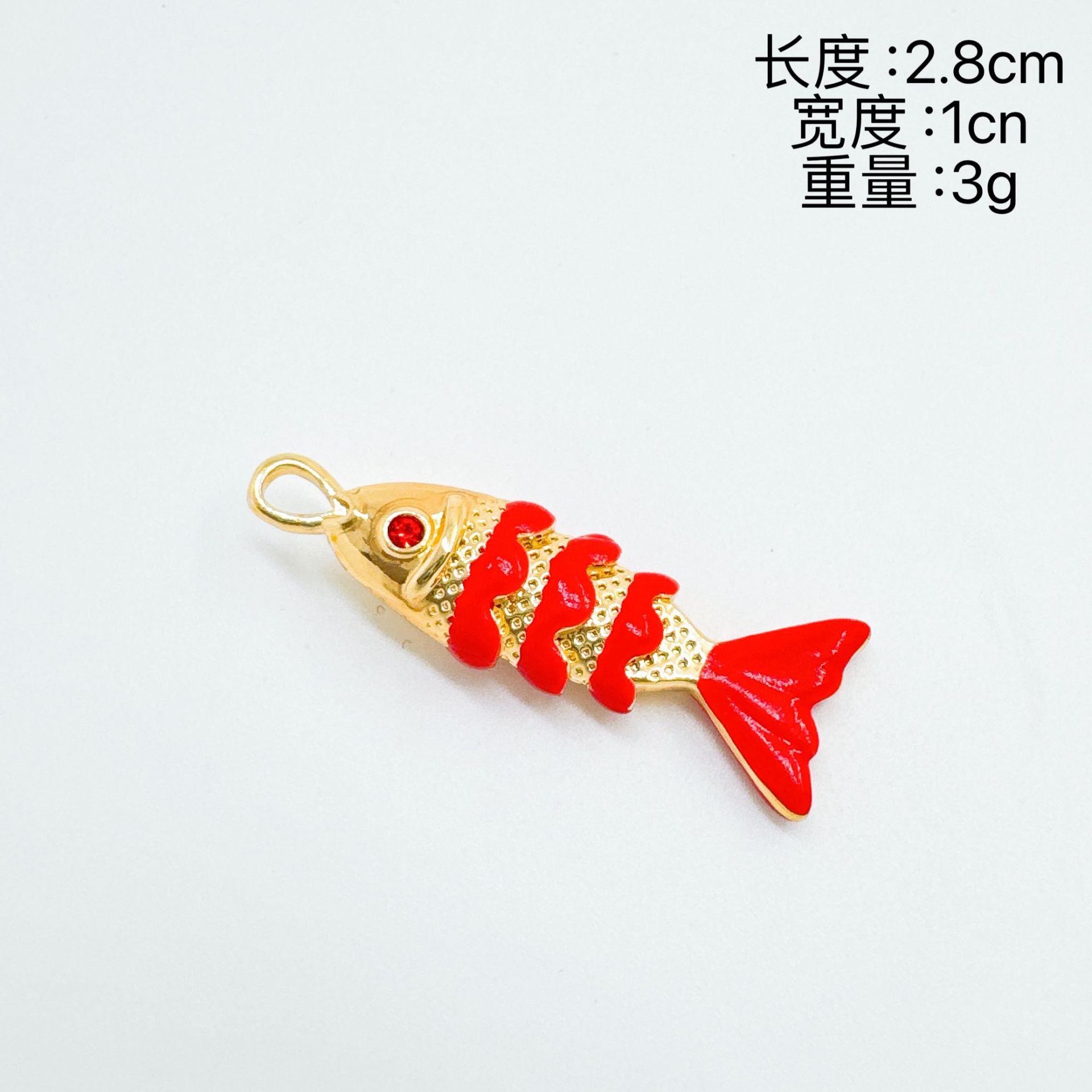 Wholesale Copper Electroplated Fish Pendant Necklace,  Oil-Drip Colorful Design,  Fashion Accessory for Women