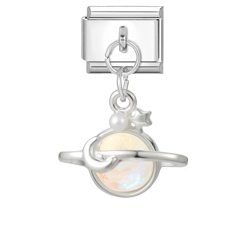 Wholesale  Italian Charm Bracelet 9mm DIY Splicing Sweet Creative Stainless Steel Composable Bracelet