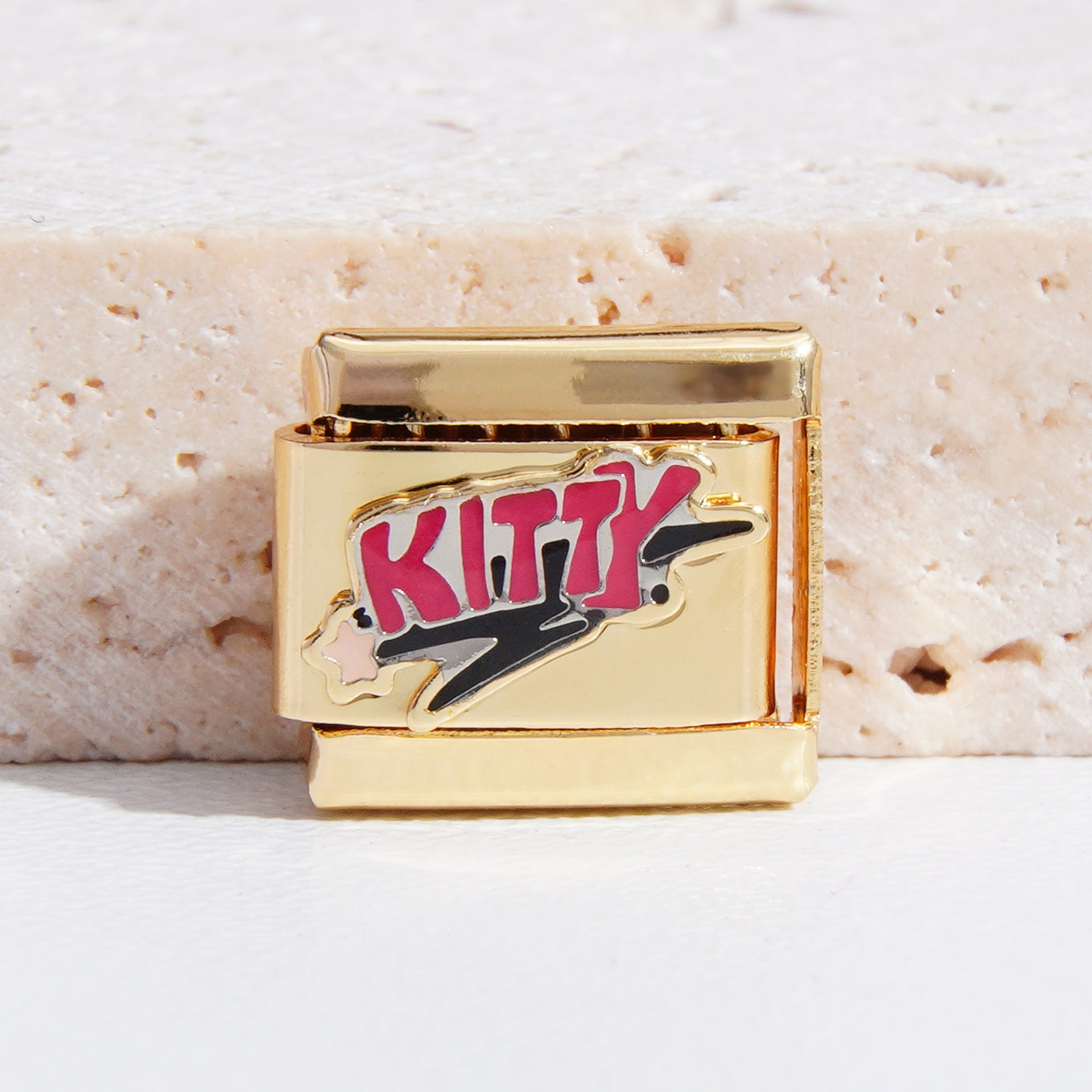 Wholesale Italian Charm Bracelet 9mm DIY Splicing Christmas Gold Titanium Steel Composable Bracelet