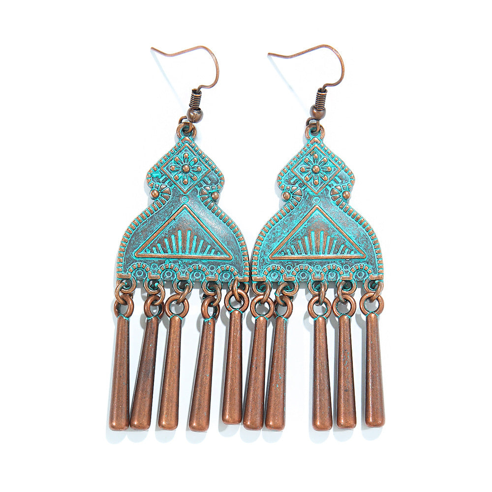 Wholesale Bohemian Tribal Ethnic Style Earrings for Holiday Travel Fashion Accessory