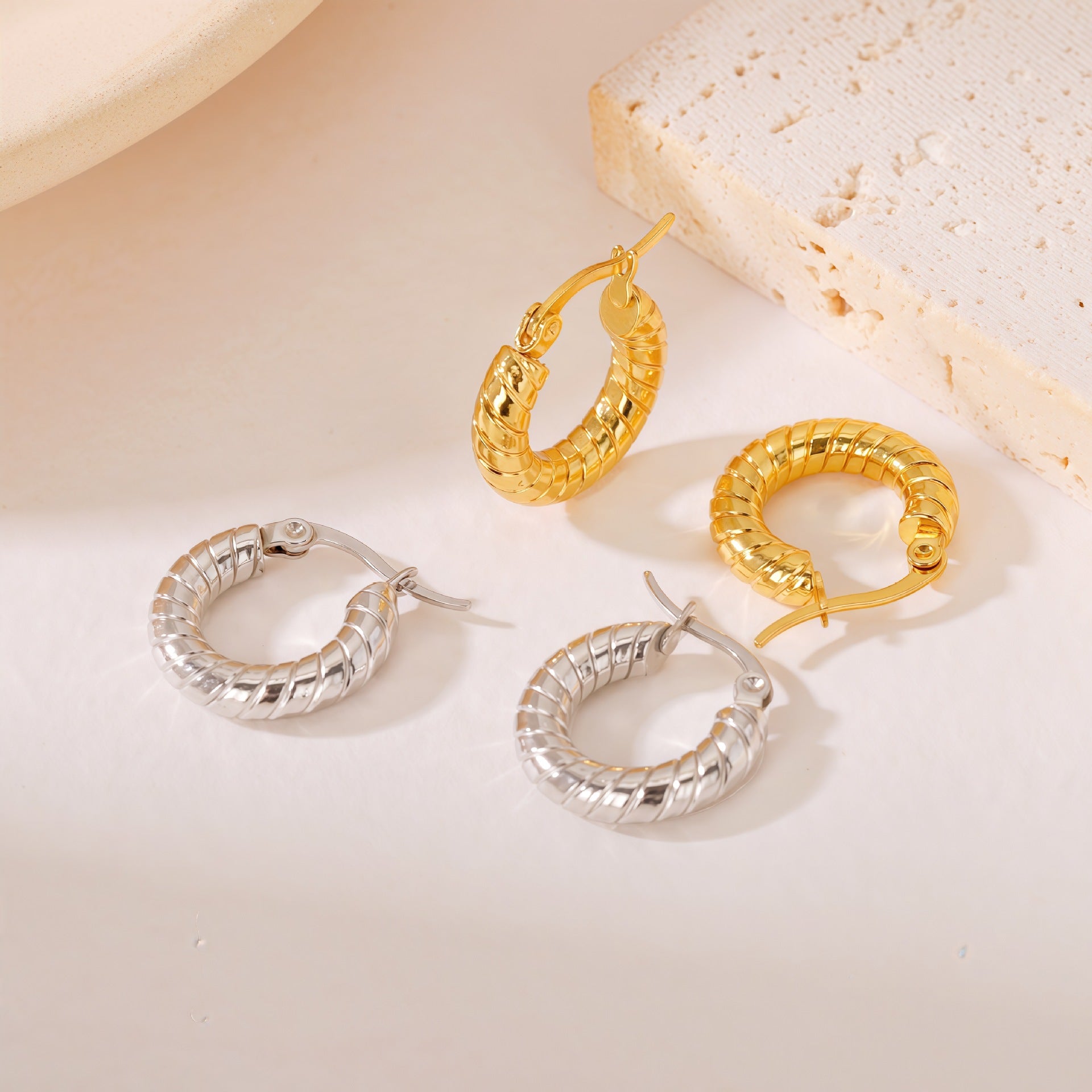 Wholesale Stainless Steel Earrings — Fade-Resistant Round Stylish and Versatile