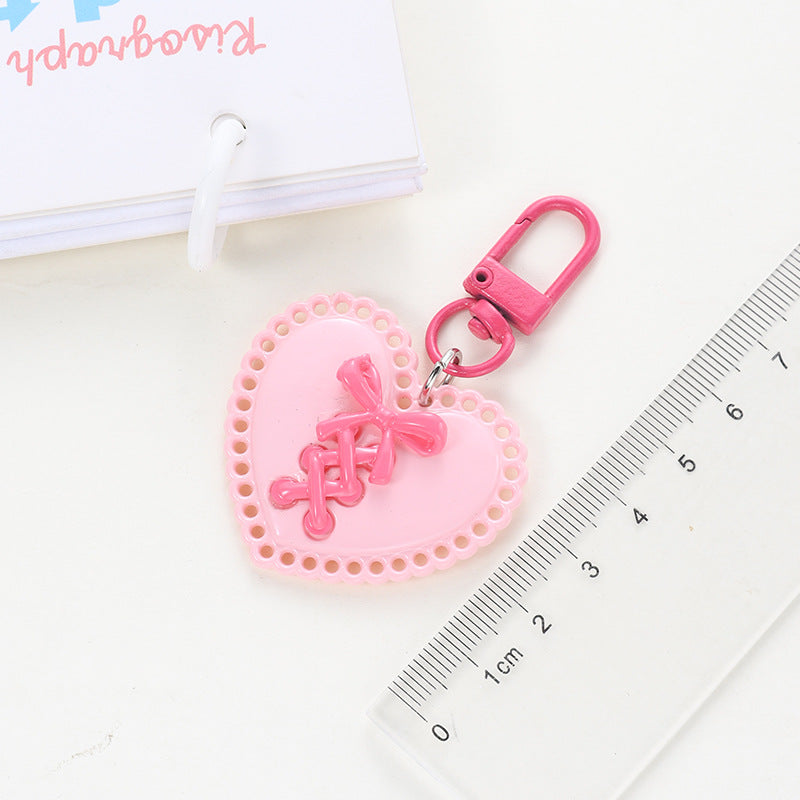 Wholesale Acrylic Personality Peach Heart Keychain