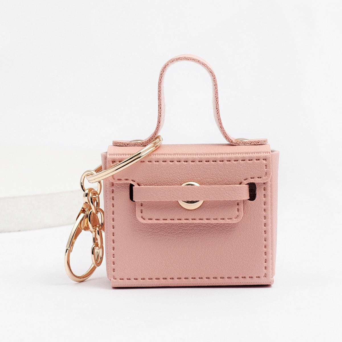 Wholesale Solid Color Small Square Bag Earphone Bag Keychain Pendants ACC-KC-XTZ013