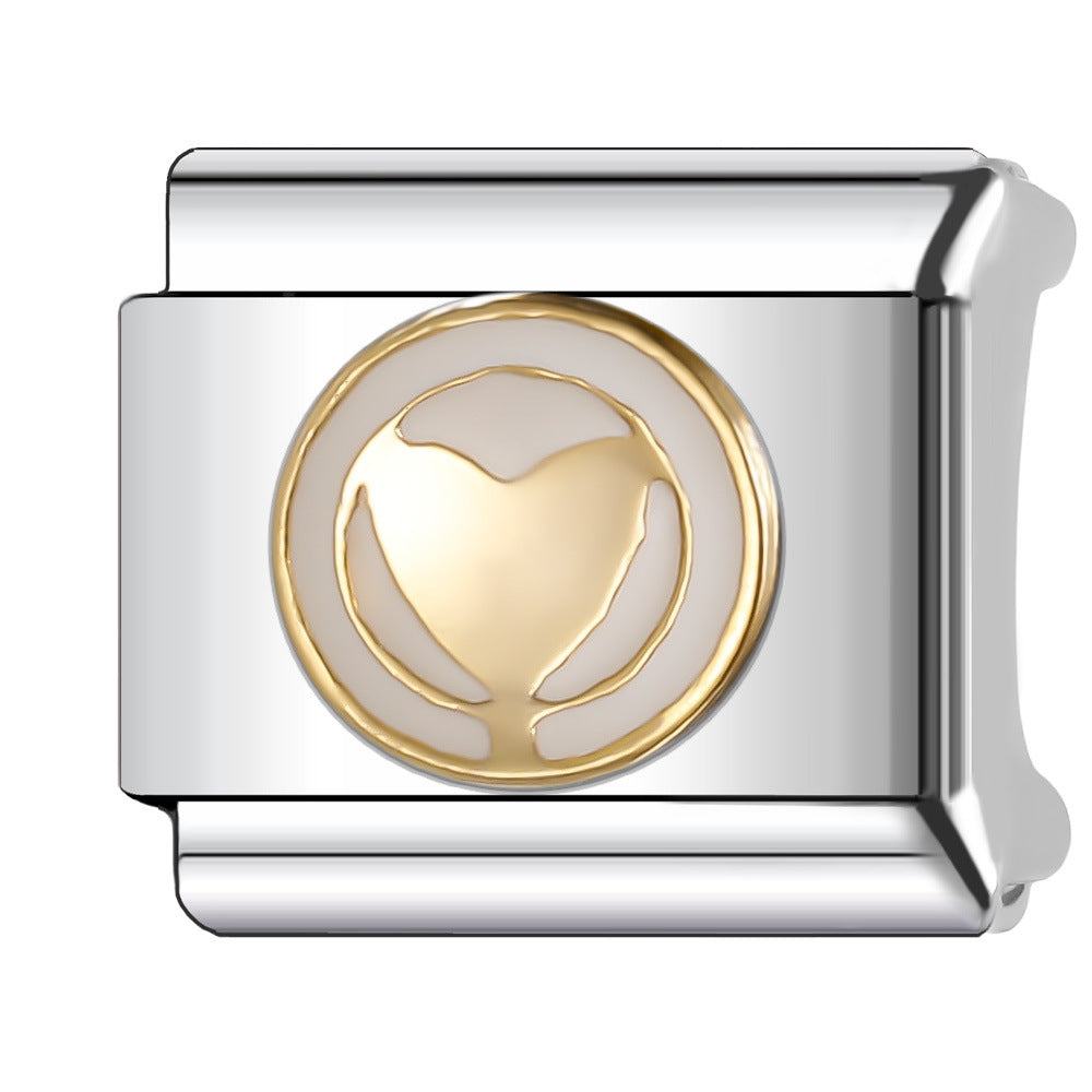 Wholesale Italian Charm Bracelet 9mm DIY Splicing Creative Eye Series Stainless Steel Composable Bracelet