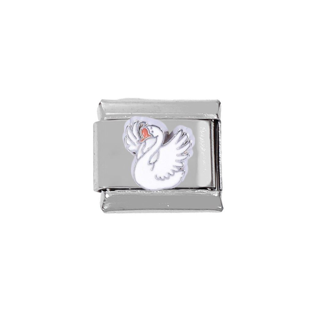 Wholesale 5pcs Italian Charm Bracelet Charm Module Stainless Steel Little Bee Butterfly Bracelet 9mm DIY Pattern Free Stitching Detachable Composable Bracelet ACC-BT-DaLiang017