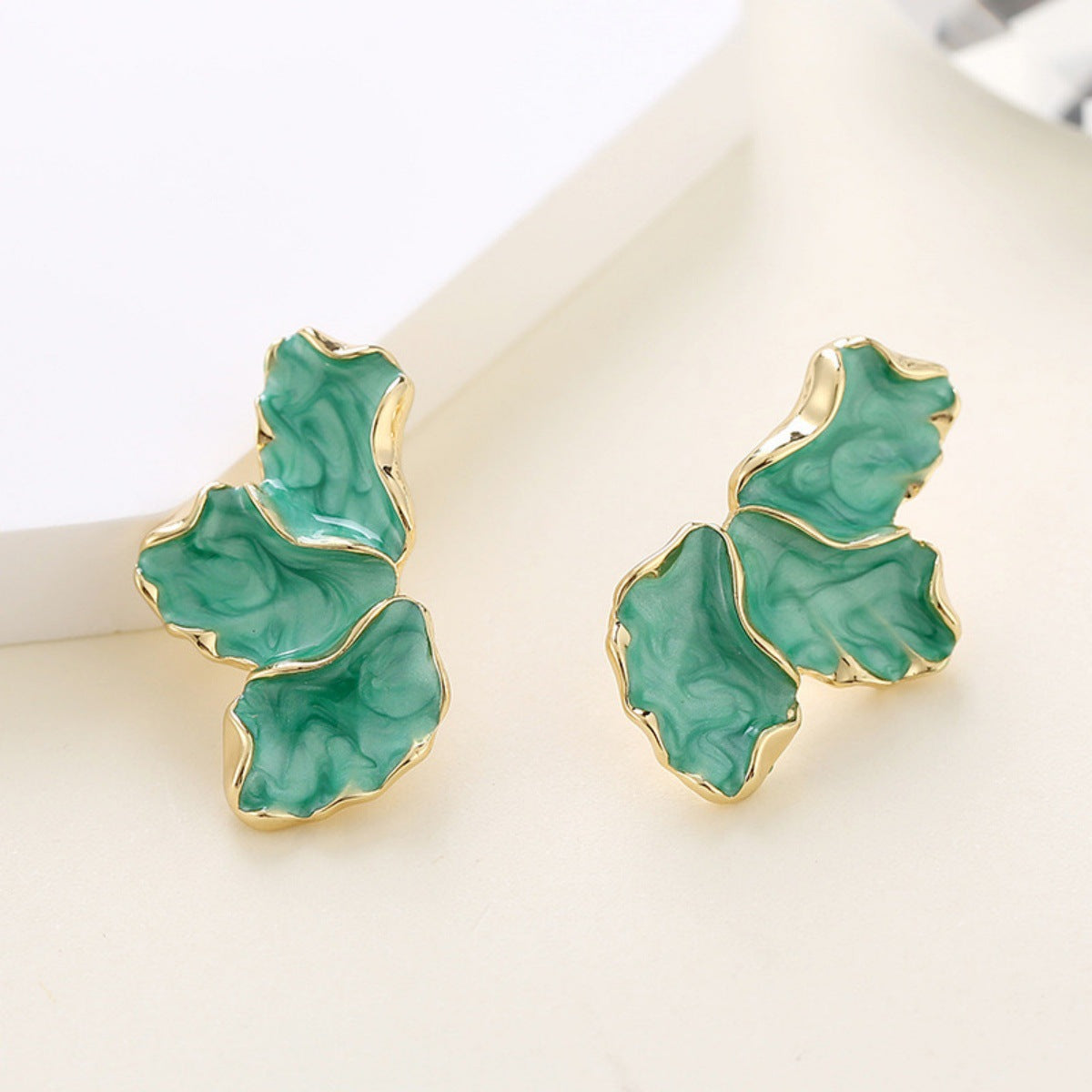 Wholesale all-match maple leaf flower earrings