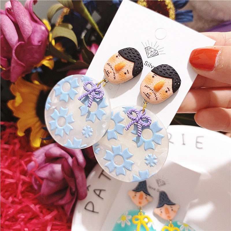 Wholesale Indian Doll Funny Earrings ACC-ES-XingJun001