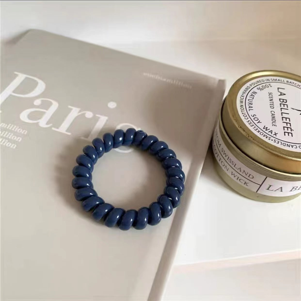Wholesale 10pcs Candy Color Telephone Cord Hair Scrunchies ACC-HS-Huidi015