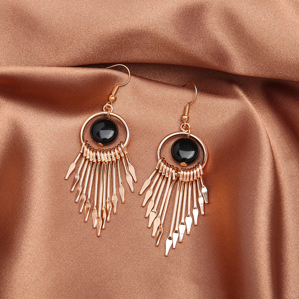 Wholesale  Exaggerated Tassel Earrings