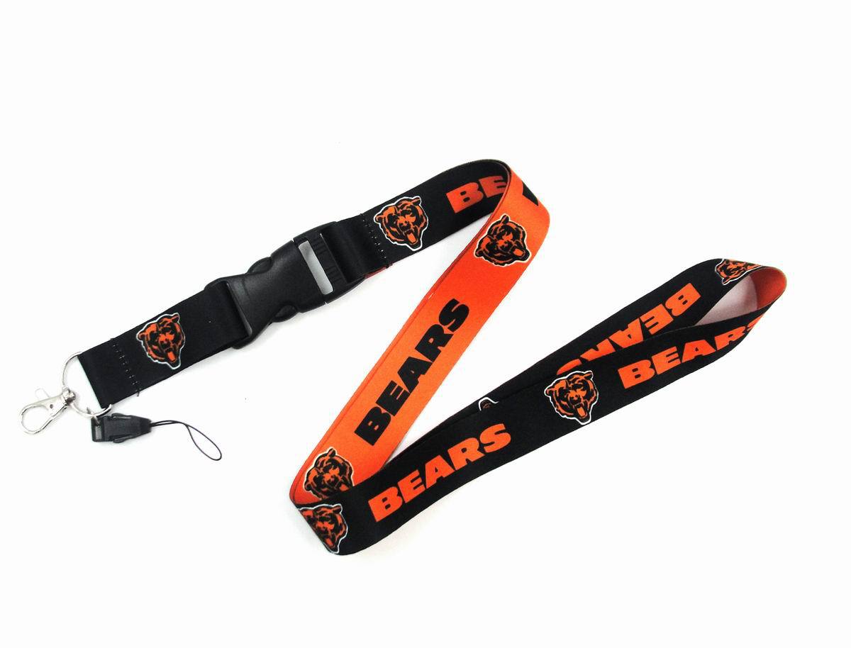 Wholesale Heat transfer football team Lanyard Keychain