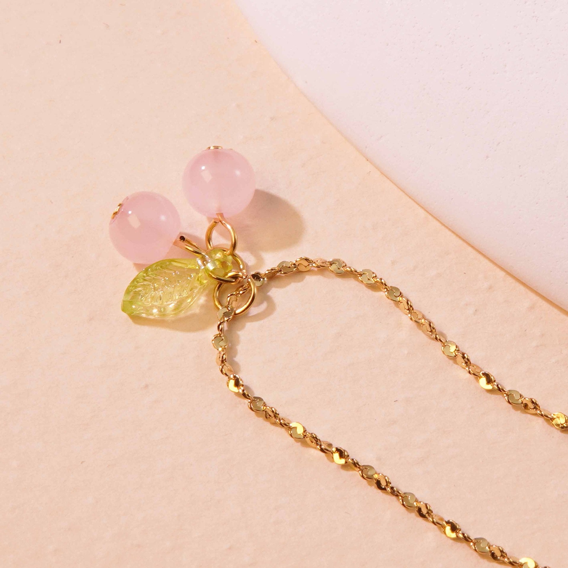 Wholesale Cherry Shape Stainless Steel Necklace Earrings