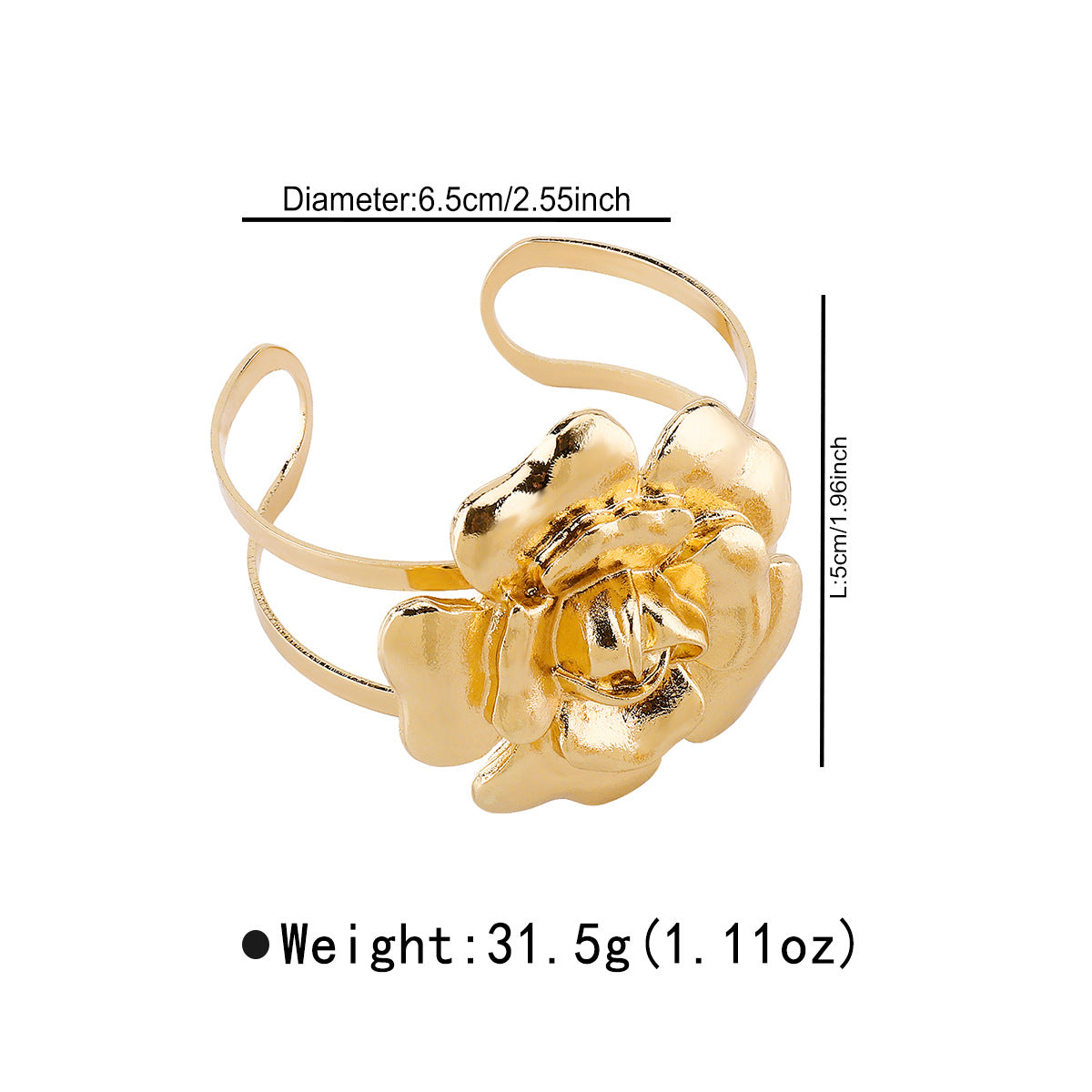 Wholesale Retro  Alloy Three-dimensional Flower Pendant Exaggerated  Necklace Earrings