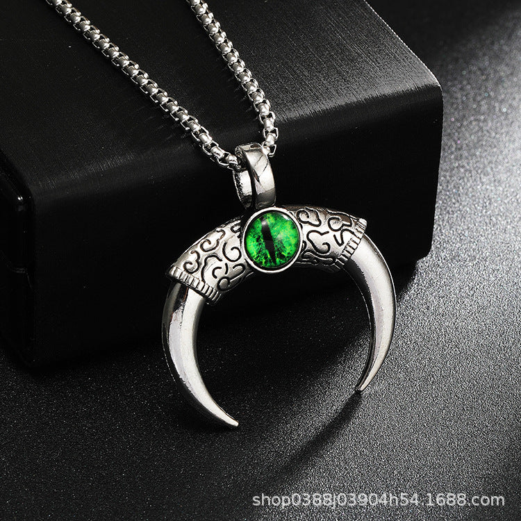 Wholesale Turquoise Crescent Pendant Necklace ACC-NE-Yuj004