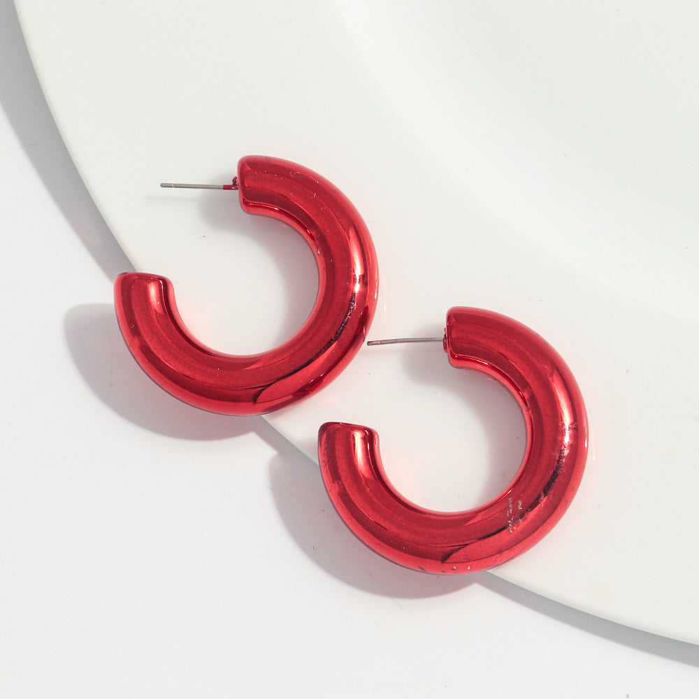Wholesale Valentine's Day Red Acrylic Earrings