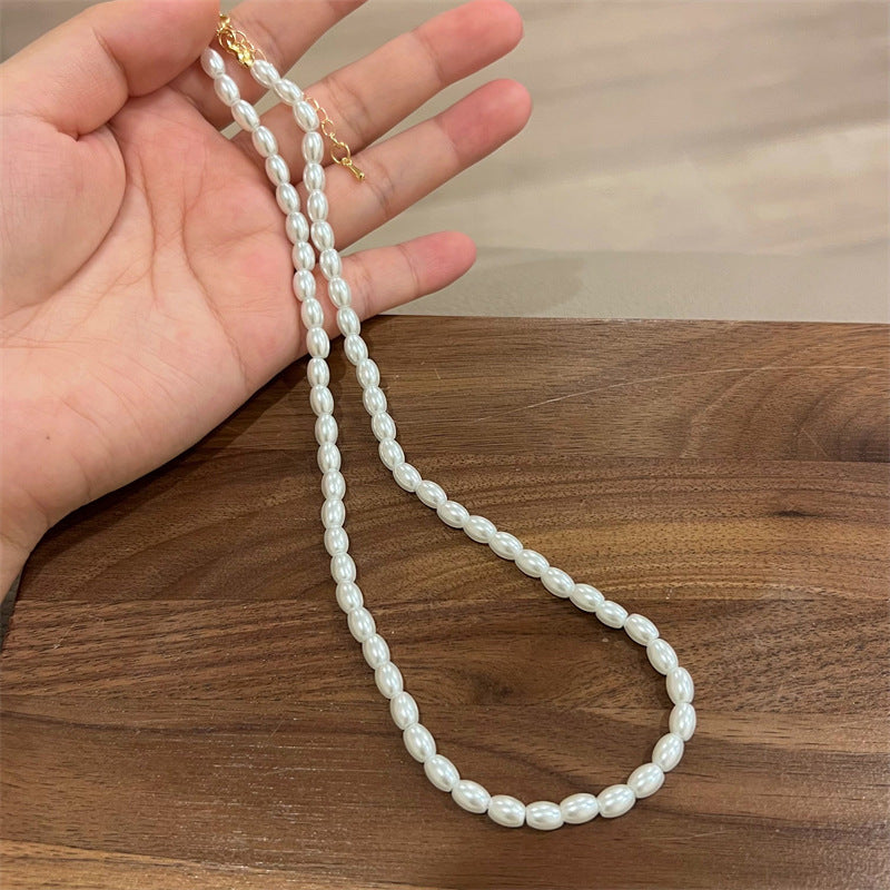 Wholesale Pearl Necklace Light Luxury Clavicle Chain
