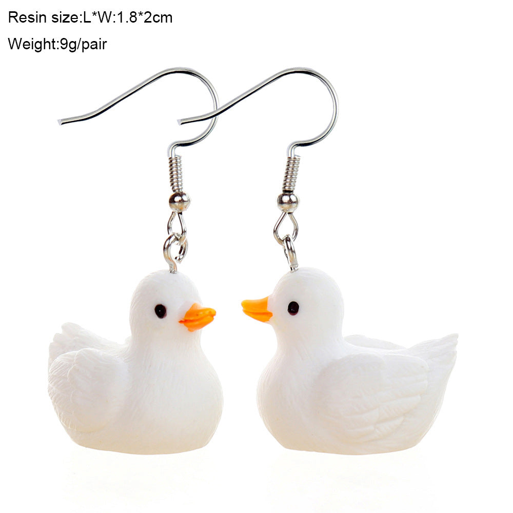 Wholesale  Cute Three-Dimensional Cartoon Halloween Ghost Earrings