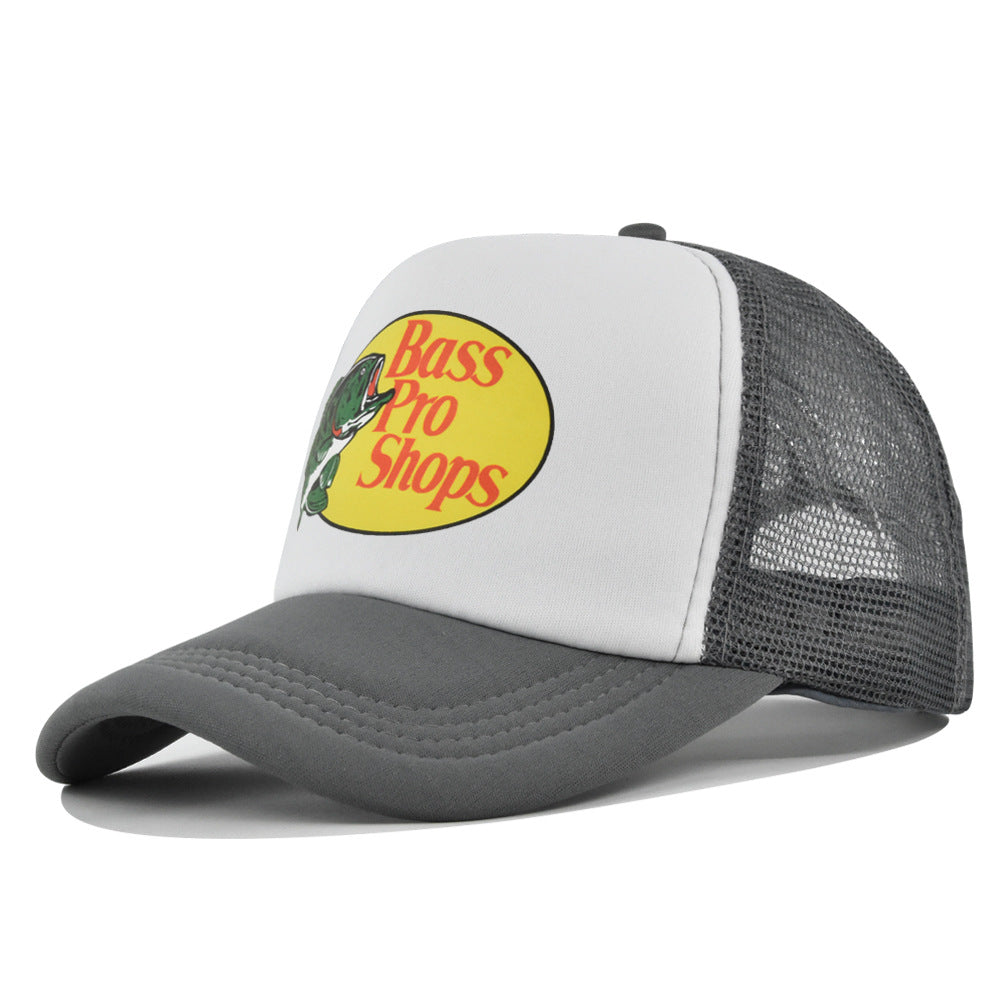 Wholesale Printed fish silk screen cap summer net Hat