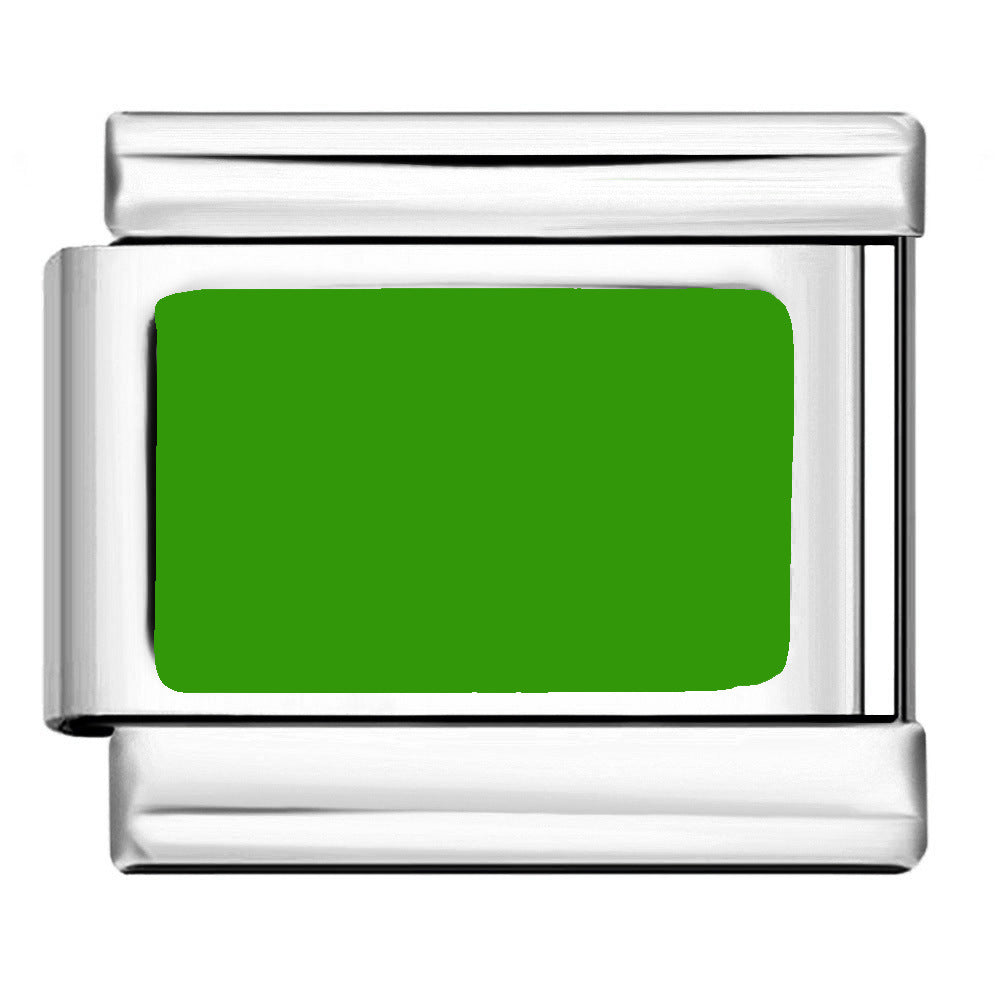 Wholesale Italian Charm Bracelet 9mm DIY Long Strip Stamping Series   Creative Stainless Steel Composable Bracelet