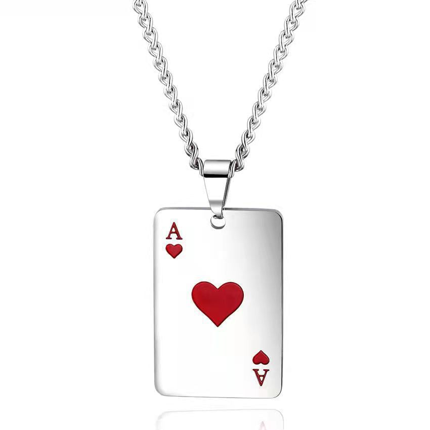 Wholesale Spade Ace Heart Love Necklaces ACC-NE-Hanyu010