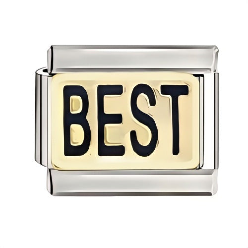 Wholesale Italian Charm Starter Bracelets DIY square Single Section Creative Stainless Steel Composable Bracelet