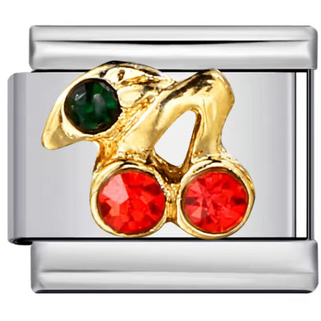 Wholesale Italian Charm Bracelet 9mm DIY Splicing Red Series Stainless Steel Composable Bracelet