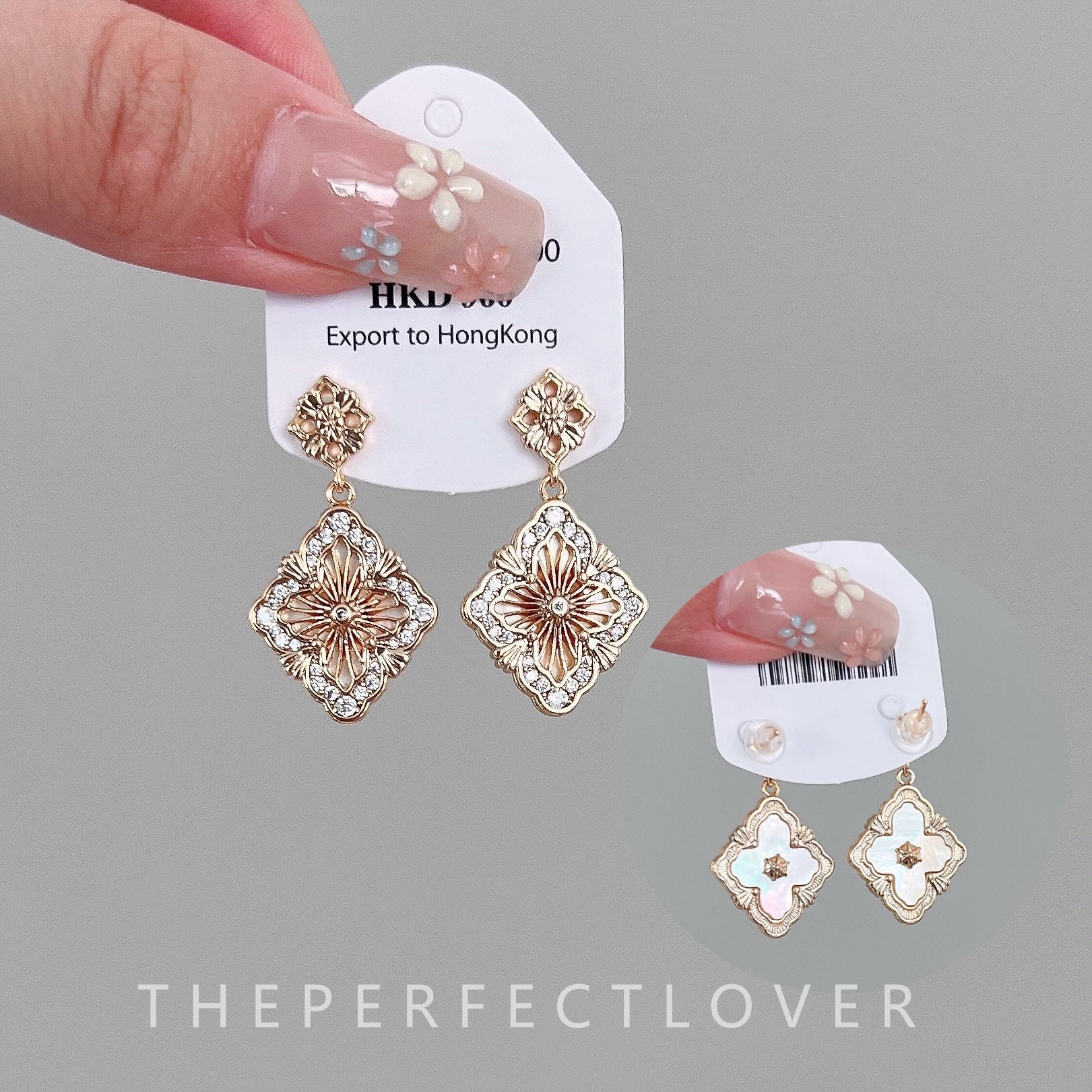 Wholesale Vintage Double Sided Shell Earrings ACC-ES-ZhiRui005